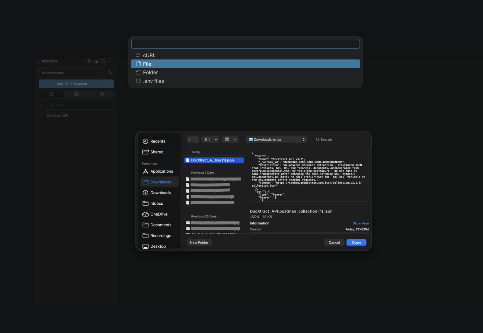 Importing both files