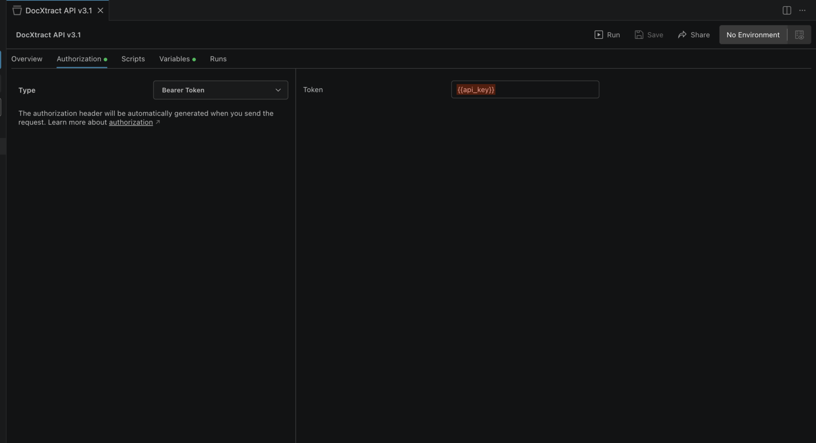 Setting the api_key secret